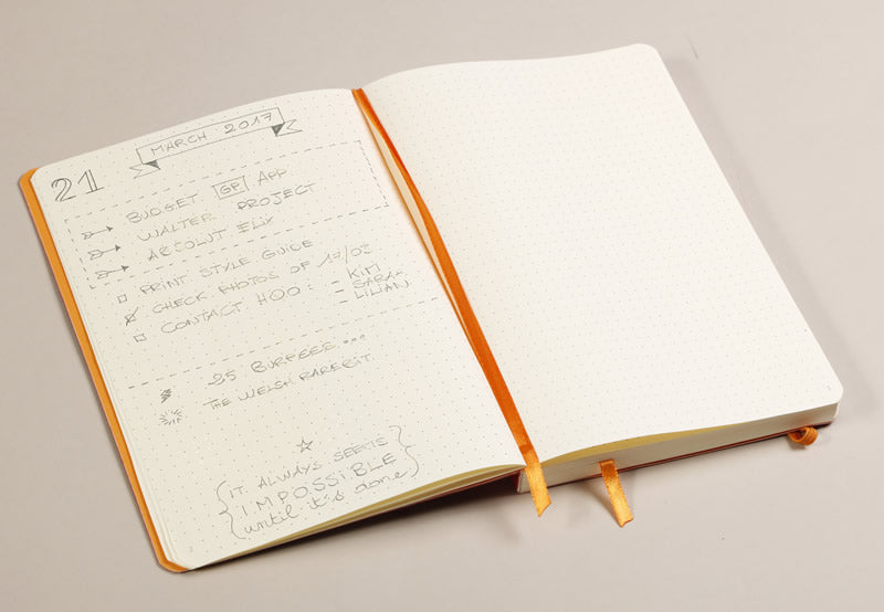 Rhodia Dot Grid Notebook -7.5" x 9.8"
