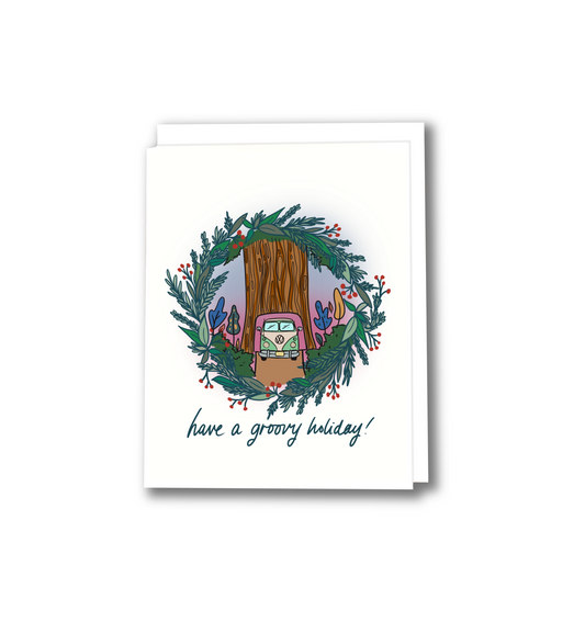 Have a Groovy Holiday - Greeting Card - bobo