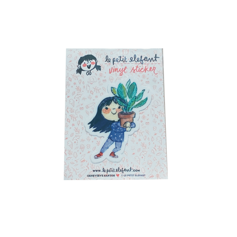 Plant Girl Sticker