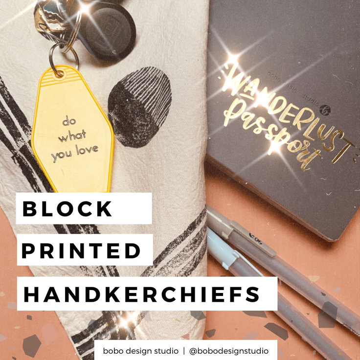 Block Printed Handkerchiefs In Honor of Women's Month