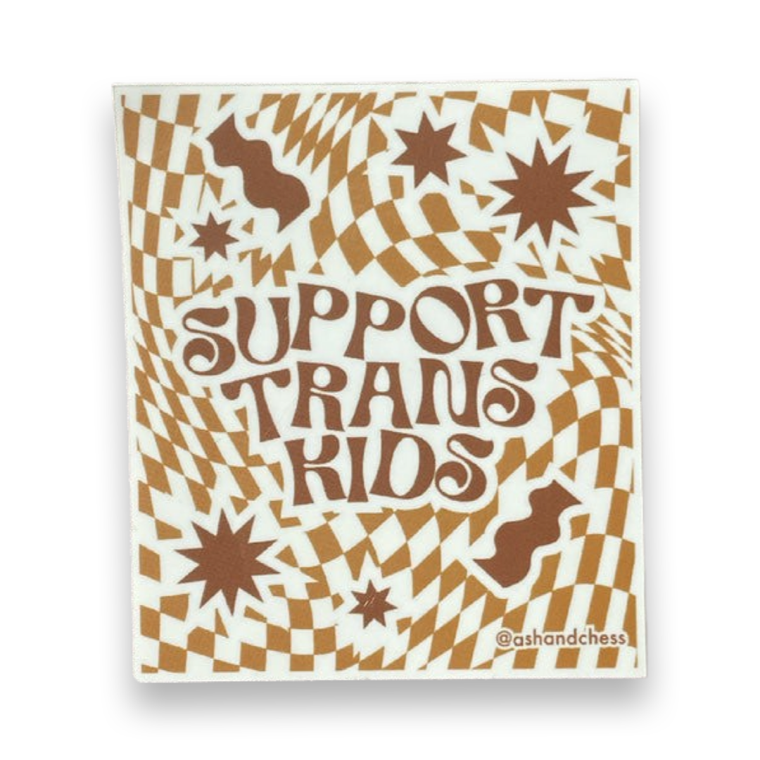 Support Trans Kids Vinyl Sticker