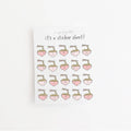Mini Noodle Clear Sticker Sheet