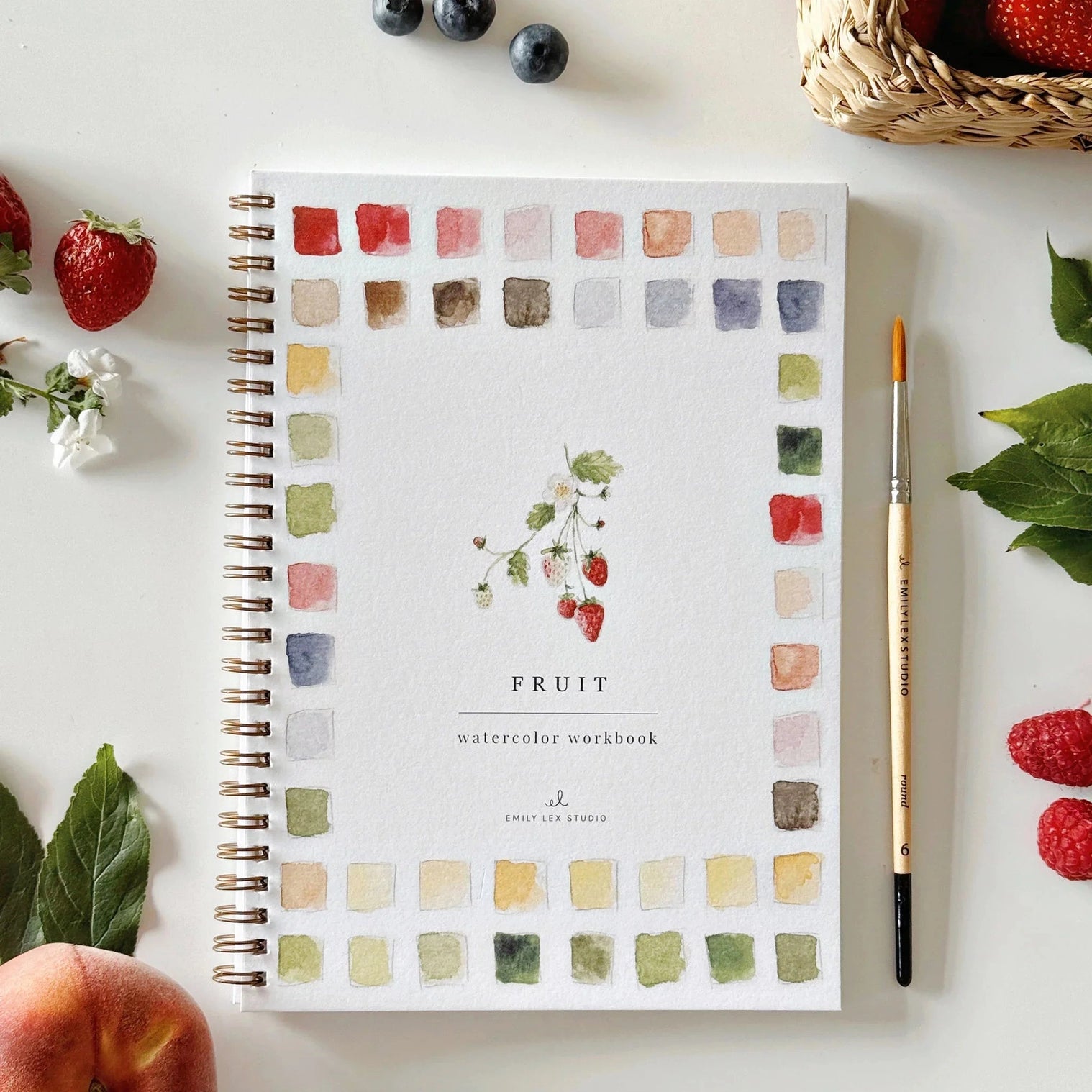 Fruit - Watercolor Workbook - Emily Lex Studio