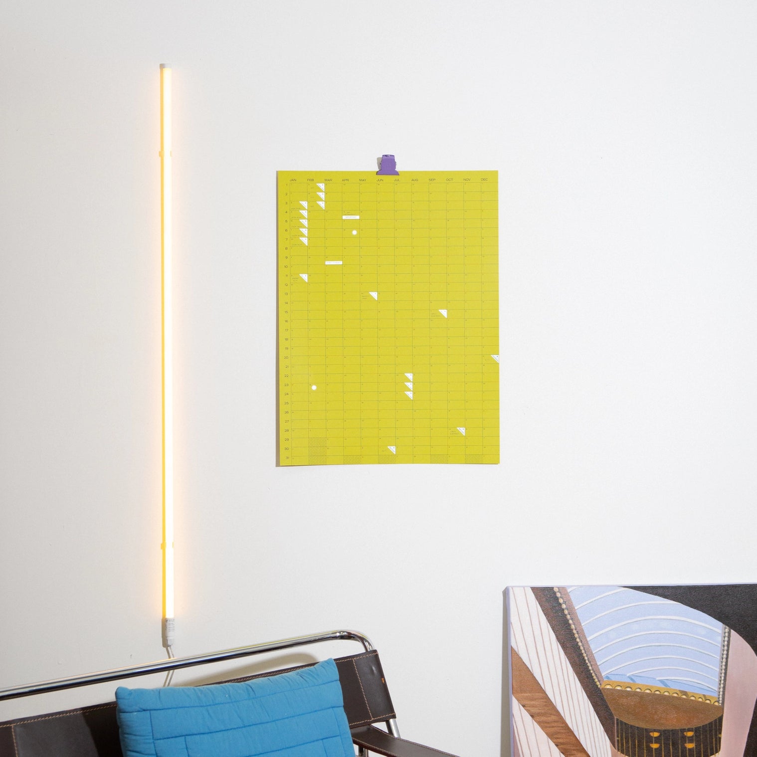 2026 Yearly Wall Calendar | Chartreuse