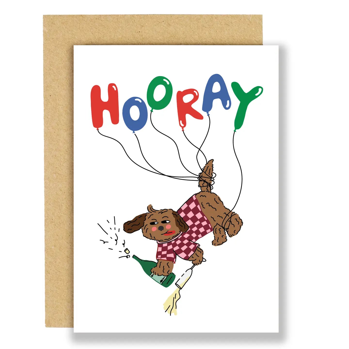 Doggy Hooray Birthday Celebration Card
