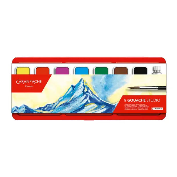 Gouache Studio - Box of 8 Color Tablets - Caran d'Ache