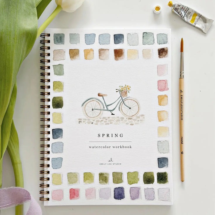 Spring- Watercolor Workbook - Emily Lex Studio