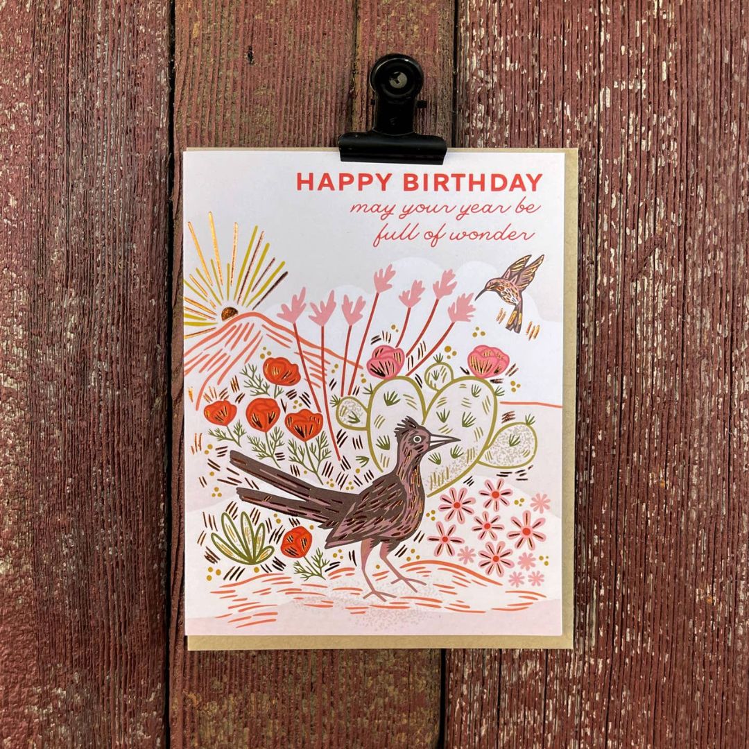 Roadrunner Ranch Birthday Card - Paper Parasol Press