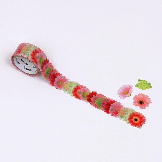 Bande Washi Sticker Gerbera Bouquet