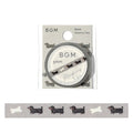 Dachshund Wiener Dog- BGM 5mm Slim Washi Tape