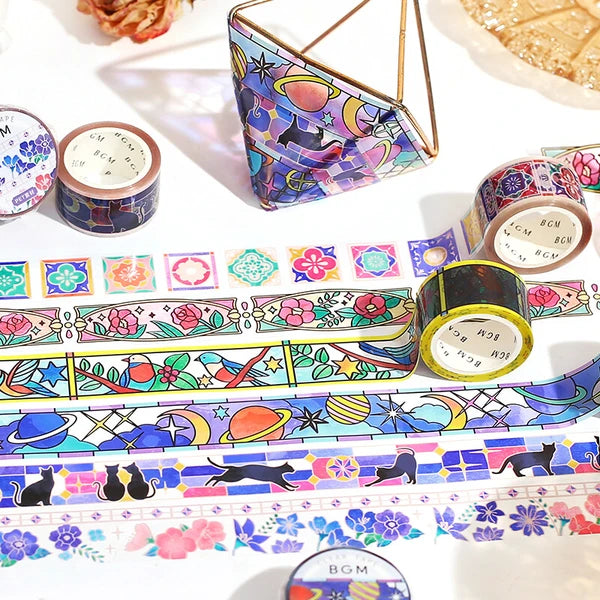 Dream Flower Stained Glass Tape - 20mm- BGM
