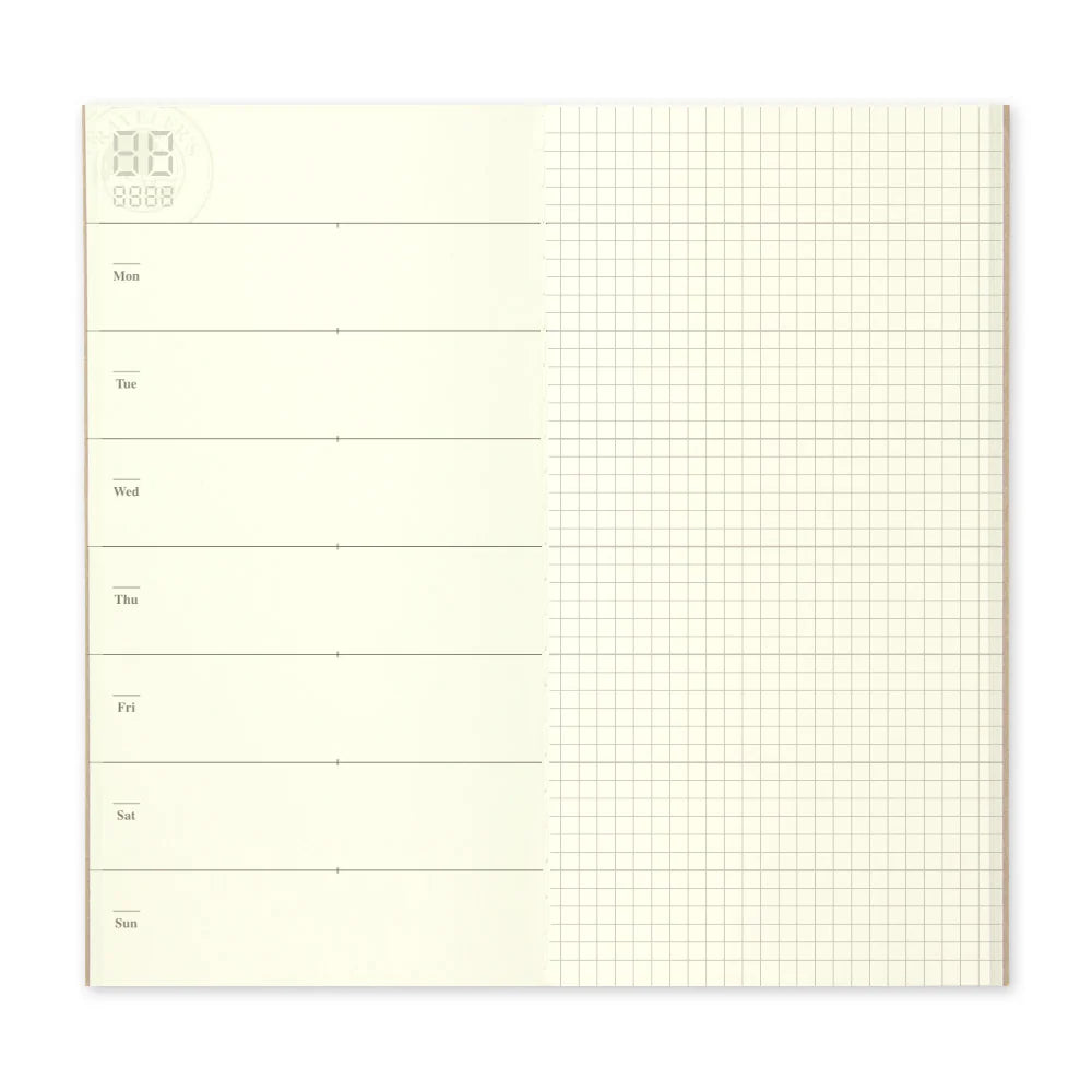 TRAVELER'S Notebook - 019 Free Diary Weekly- Regular Size