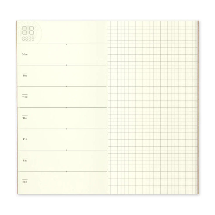 TRAVELER'S Notebook - 019 Free Diary Weekly- Regular Size