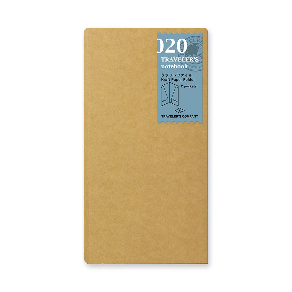 TRAVELER'S Notebook - 020  Kraft File Refill Regular