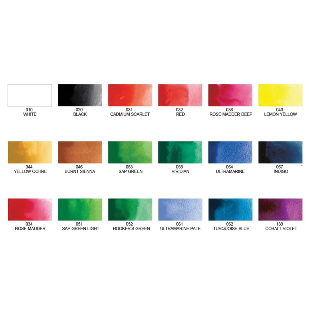 Kuretake Gansai Tambi Watercolor Set - 18 Color