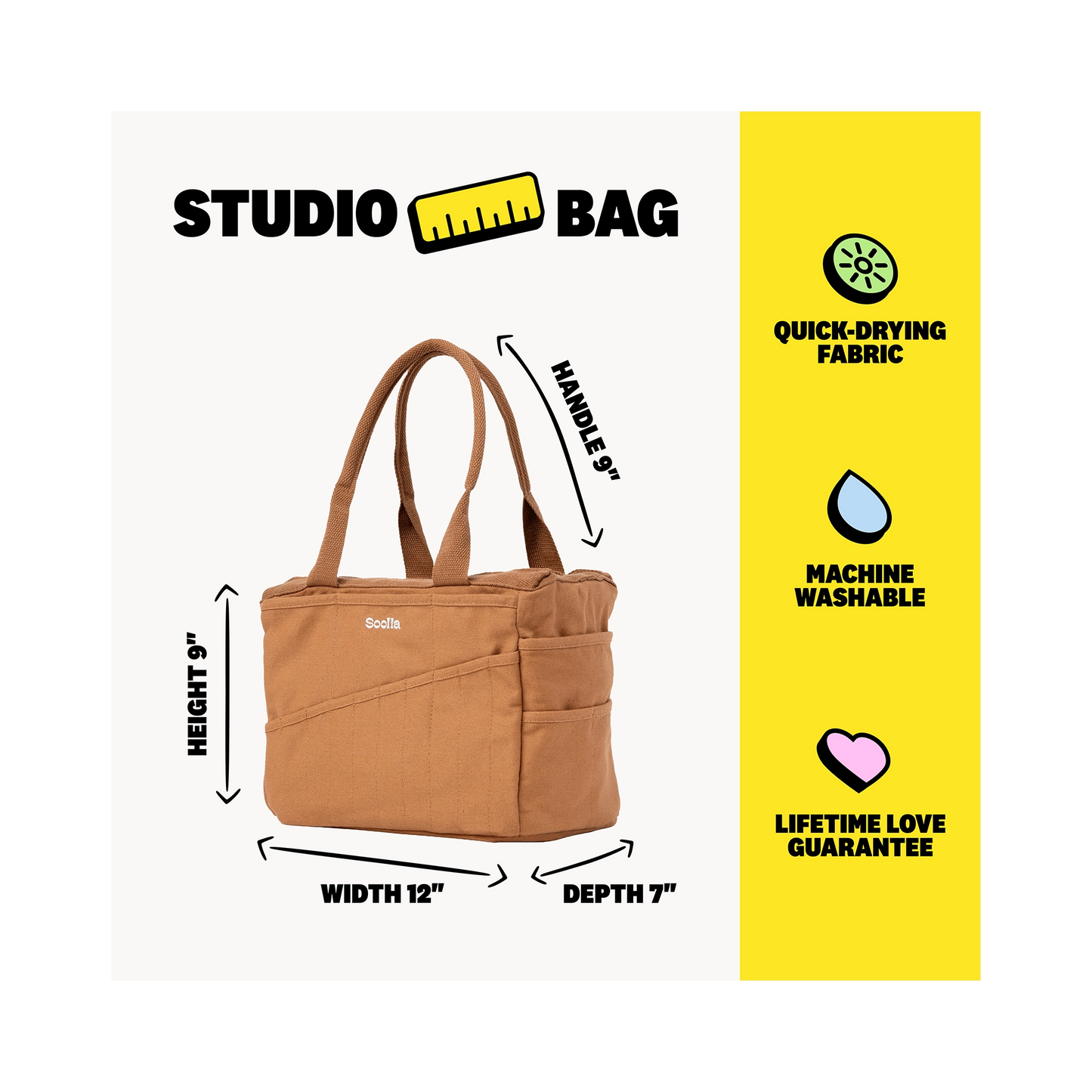 Soolla Studio Artist Project Bag - Cinnamon