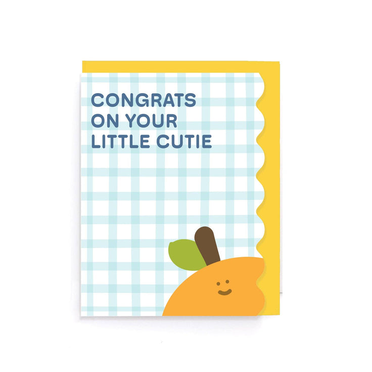 Congrats on Your Little Cutie Baby Scallop Card