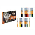 Earth Tone Color 20 Pack Paint Pens Acrylic Paint Pen Set with Extra Fine 0.7mm Tip