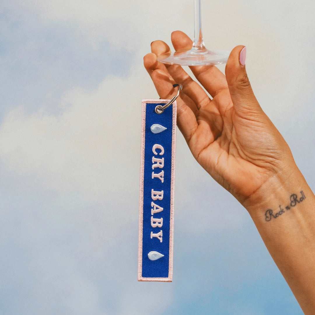 Cry Baby Embroidered Keychain