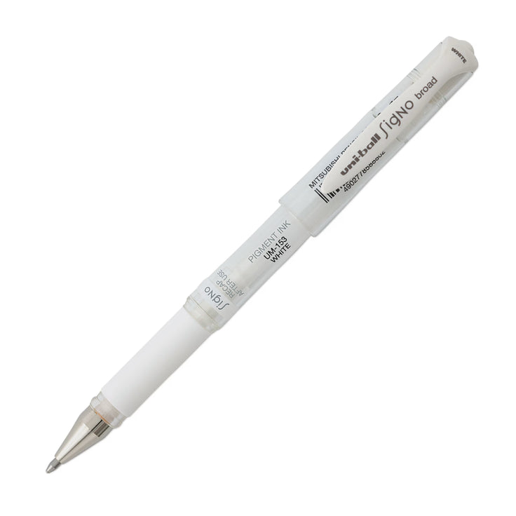 Uni-Ball Signo Impact Rollerball Gel Pen - White, Bold Tip