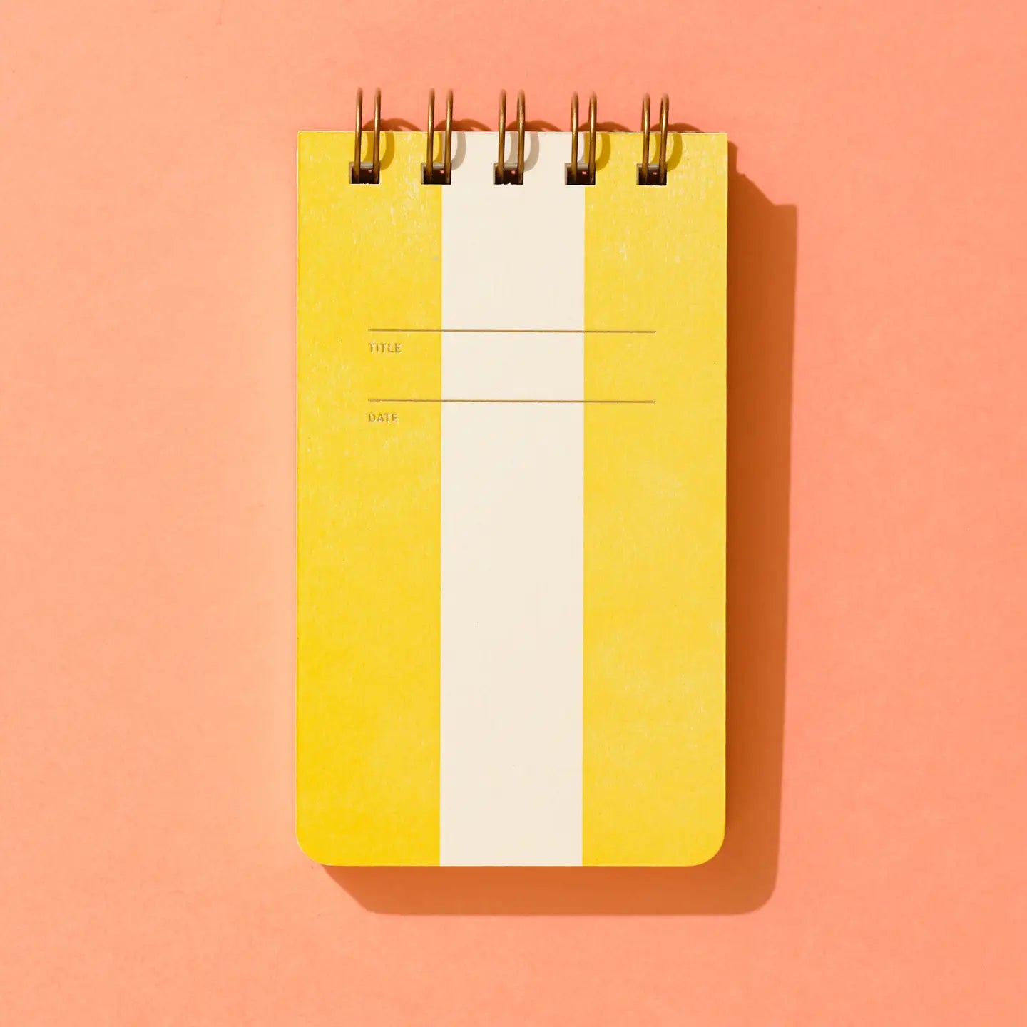 Reporter Notebook - Yellow Stripe