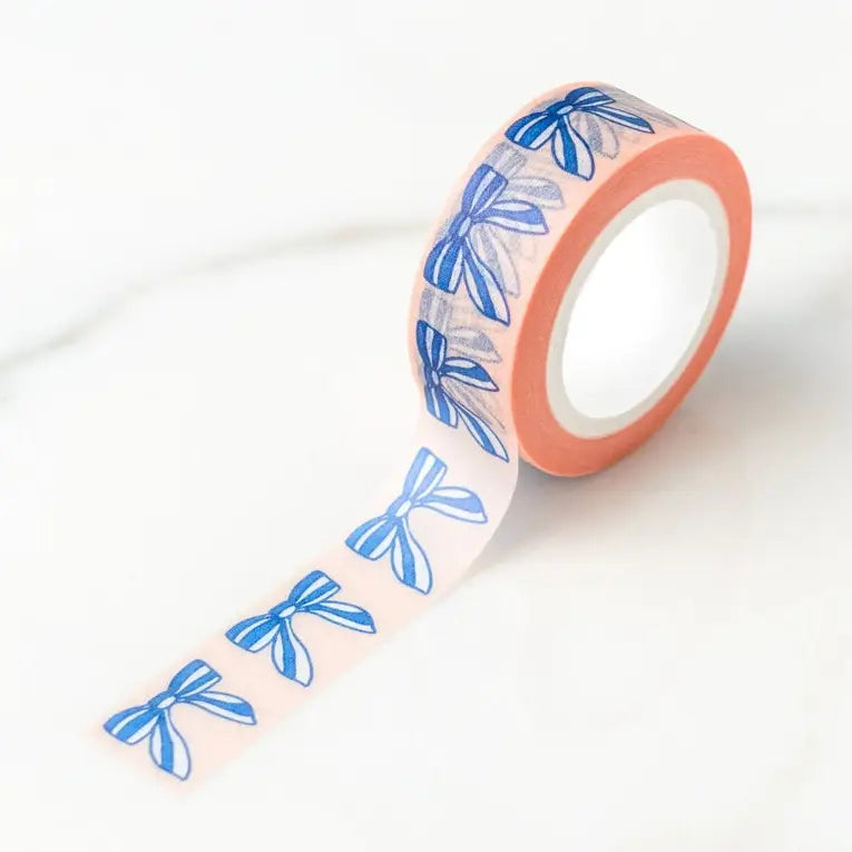 Happy Ribbon Bows Washi Tape, Pattern Paper Tape