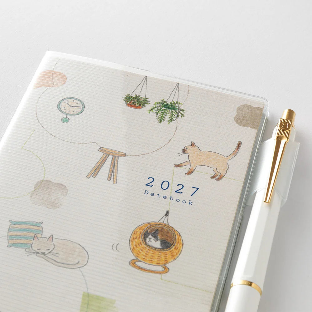 Pocket Diary Slim Cat 2027 - Midori