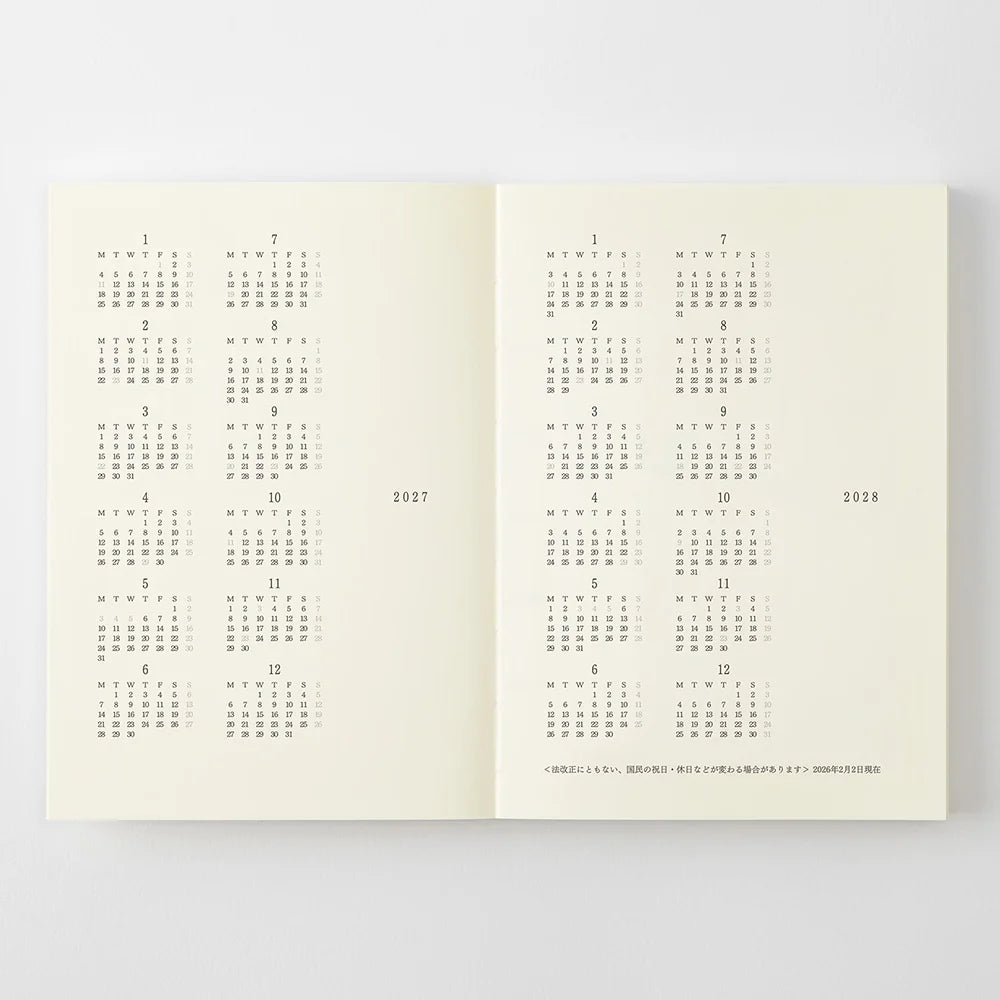 MD Diary 2027 A6