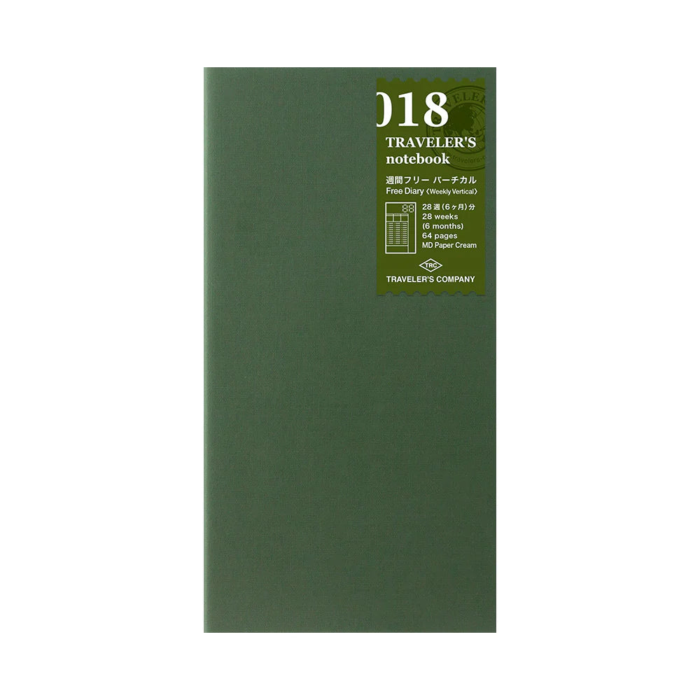 TRAVELER'S notebook - Free Diary Weekly Vertical 018