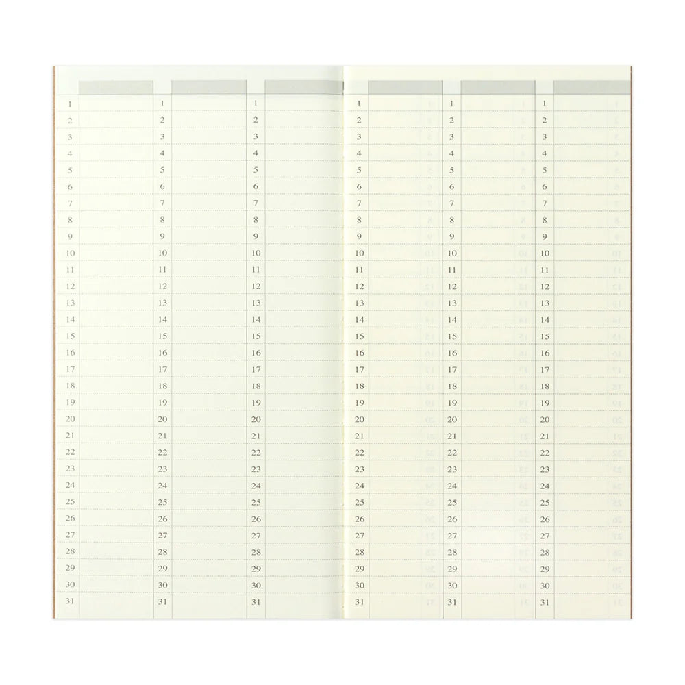 TRAVELER'S notebook - Free Diary Weekly Vertical 018