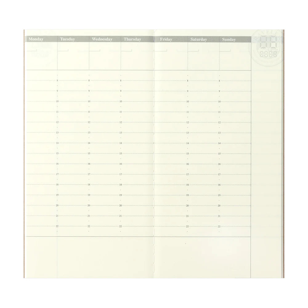 TRAVELER'S notebook - Free Diary Weekly Vertical 018