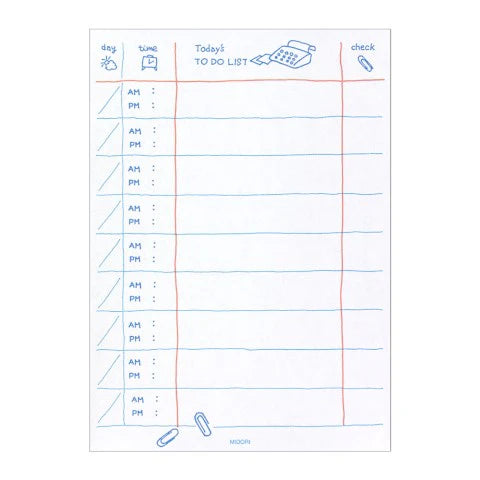 To-Do Memo Pad- Midori