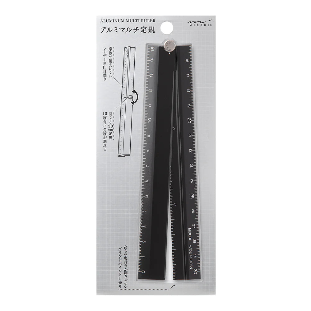 Midori Aluminum Ruler -30cm