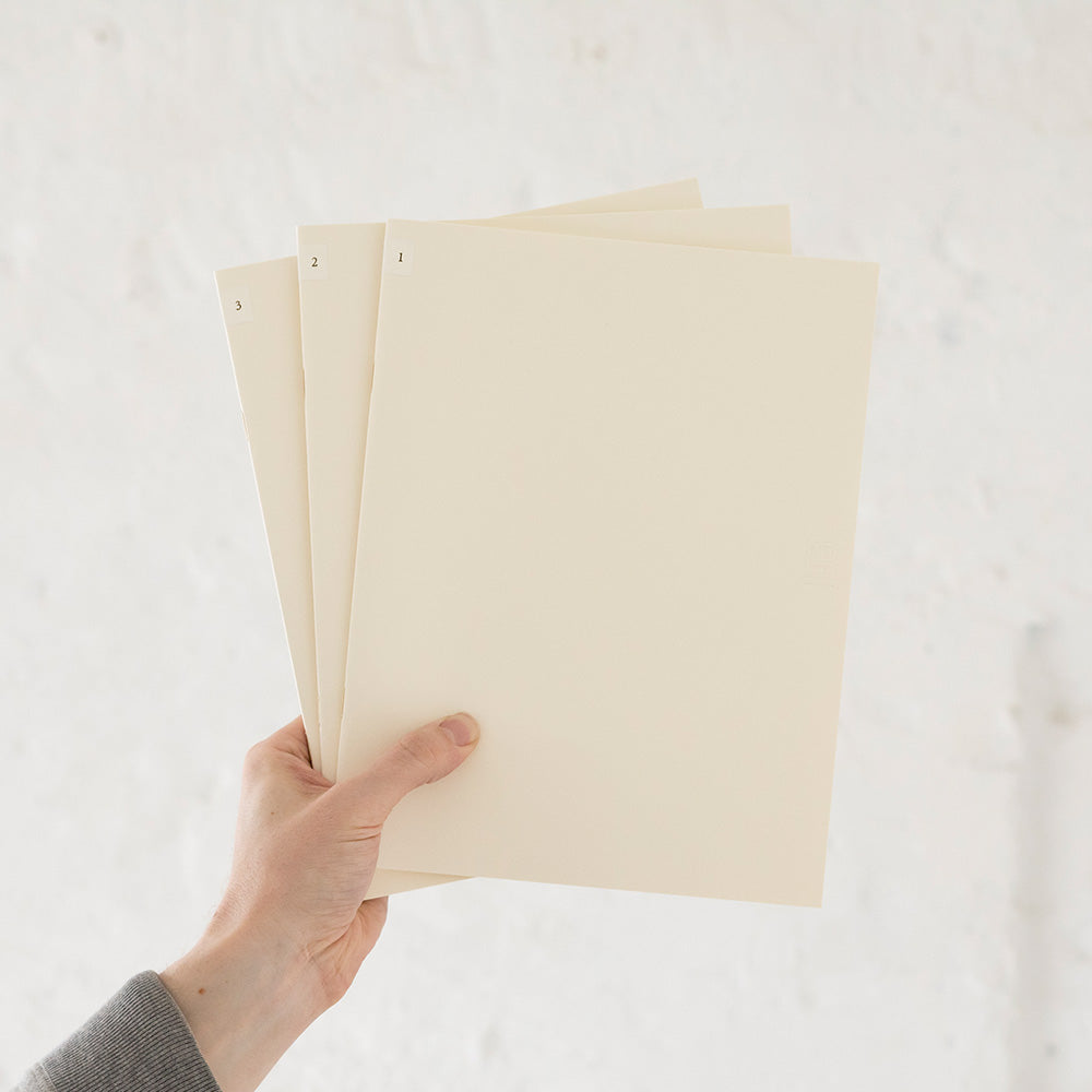 MD Notebook Light - A4 - Blank 3 pack