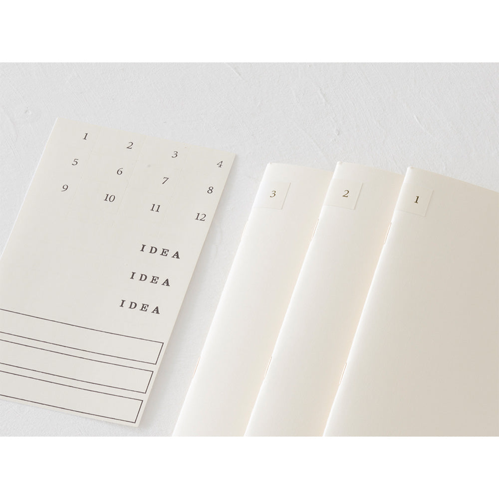 MD Notebook Light - A4 - Blank 3 pack