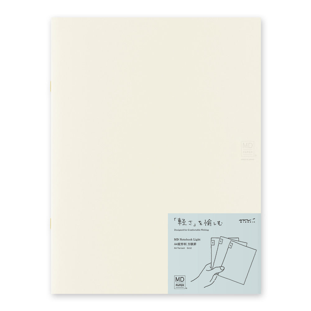 MD Notebook Light - A4 - Grid 3 pack