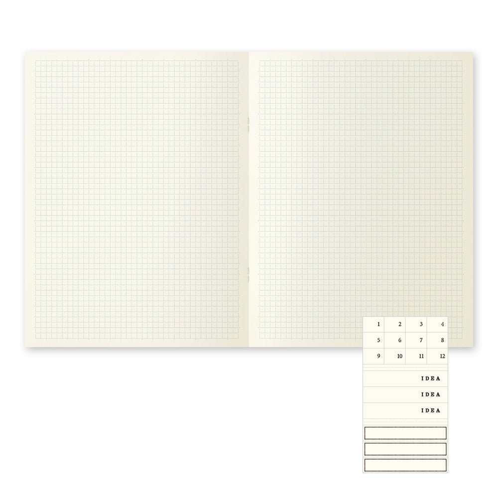 MD Notebook Light - A4 - Grid 3 pack
