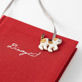 Diary with Embroidered Cat Bookmark