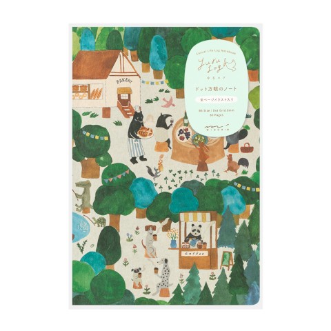 Yuru Log B6 Forest Animal Notebook - Midori
