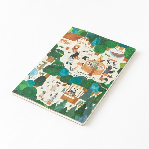 Yuru Log B6 Forest Animal Notebook - Midori