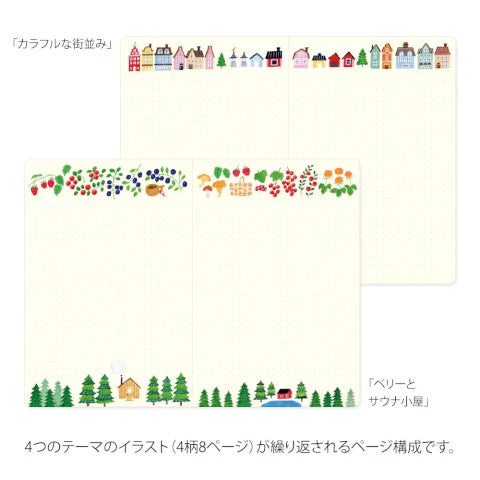 Yuru Log B6- Scandanavia - Notebook - Midori