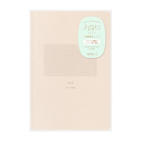 Yuru Log B6 2x2mm Grid Notebook - Midori