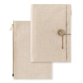 Yuru Log Cloth Journal Cover-Beige