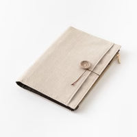 Yuru Log Cloth Journal Cover-Beige