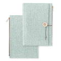 Yuru Log Cloth Journal Cover- Light Blue