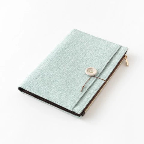 Yuru Log Cloth Journal Cover- Light Blue