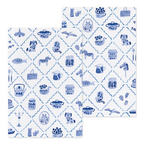 Yuru Log B6 Blue Nordic Notebook - Midori