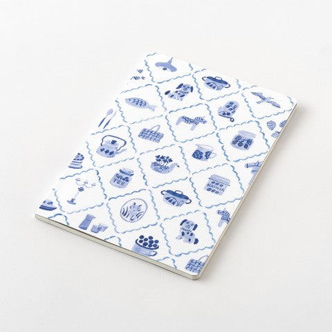 Yuru Log B6 Blue Nordic Notebook - Midori