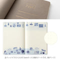 Yuru Log B6 Blue Nordic Notebook - Midori