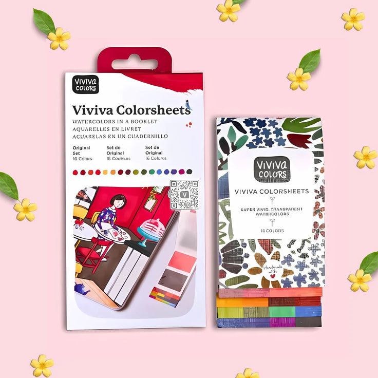 Original Vivia ColorSheets- 16 Watercolor Booklet